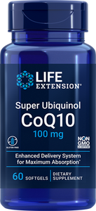 Super Ubiquinol CoQ10 | 100mg 60 soft gels | Highly bioavailable