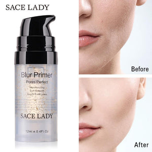 Makeup Primer Before and After