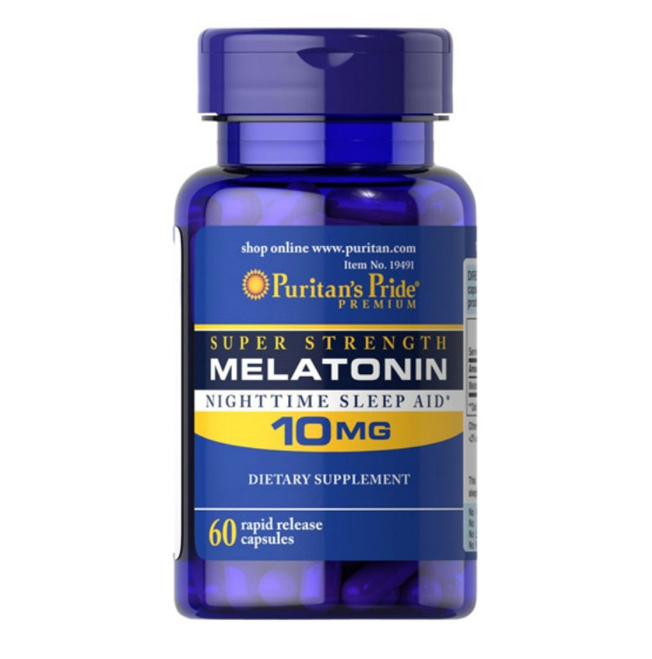 Melatonin Rapid Release 10 mg*60pcs Help promote relaxation and nighttime sleep aid